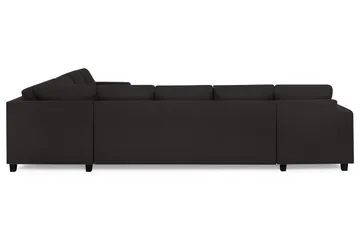 Crazy 7-personers Vendbar U-formet XX-Large Hjørnesofa med Divan i Stof - Antracit - Møbler - Sofaer - Hjørnesofa - Hjørnesofa med chaiselong
