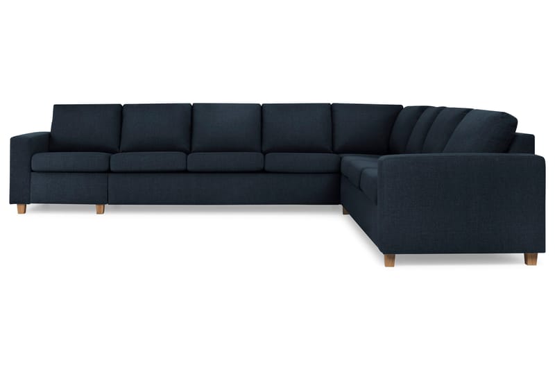 Crazy 7-personers Vendbar L-formet XX-Large Hjørnesofa i Stof - Blå - Møbler - Sofaer - Hjørnesofa