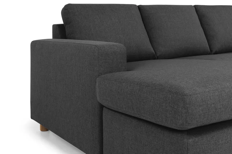 Crazy 7-personers Vendbar U-formet XX-Large Hjørnesofa med Divan i Stof - Mørkegrå / Antracit - Møbler - Sofaer - Hjørnesofa - Hjørnesofa med chaiselong