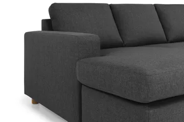 Crazy 7-personers Vendbar U-formet XX-Large Hjørnesofa med Divan i Stof - Antracit - Møbler - Sofaer - Hjørnesofa - Hjørnesofa med chaiselong