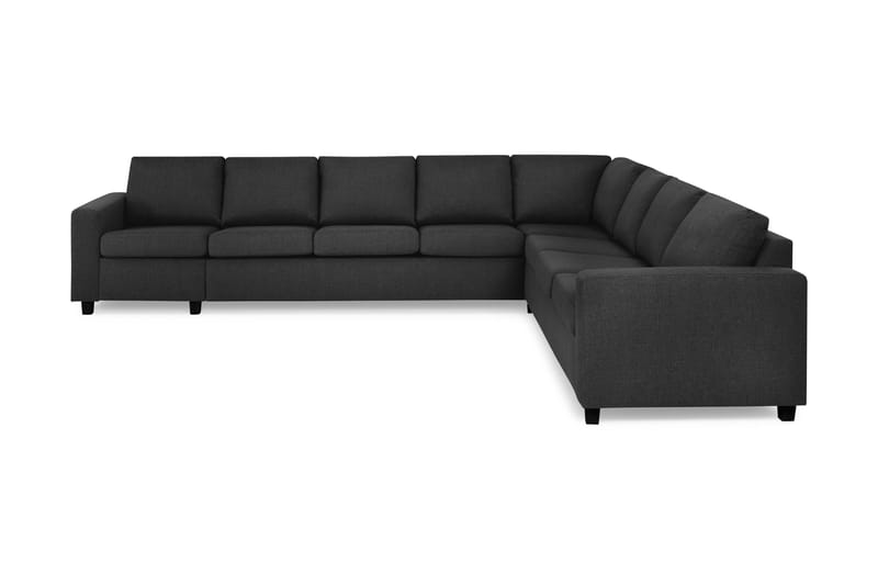 Crazy 7-personers Vendbar L-formet XX-Large Hjørnesofa i Stof - Antracit - Møbler - Sofaer - Hjørnesofa