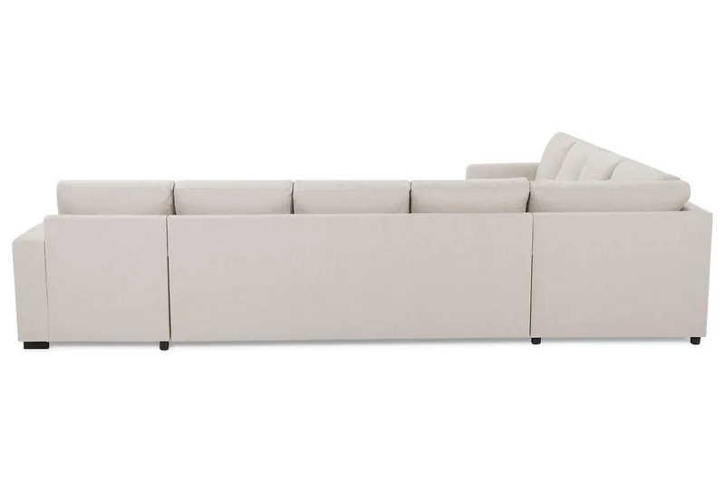 Crazy 7-personers Vendbar U-formet XX-Large Hjørnesofa med Divan i Stof - Beige - Møbler - Sofaer - Hjørnesofa - Hjørnesofa med chaiselong