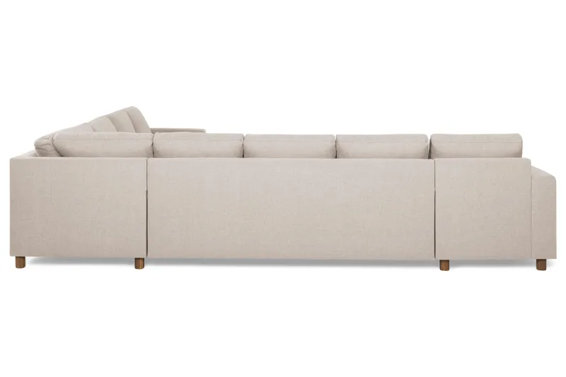 Crazy 7-personers Vendbar L-formet XX-Large Hjørnesofa i Stof - Beige - Møbler - Sofaer - Hjørnesofa