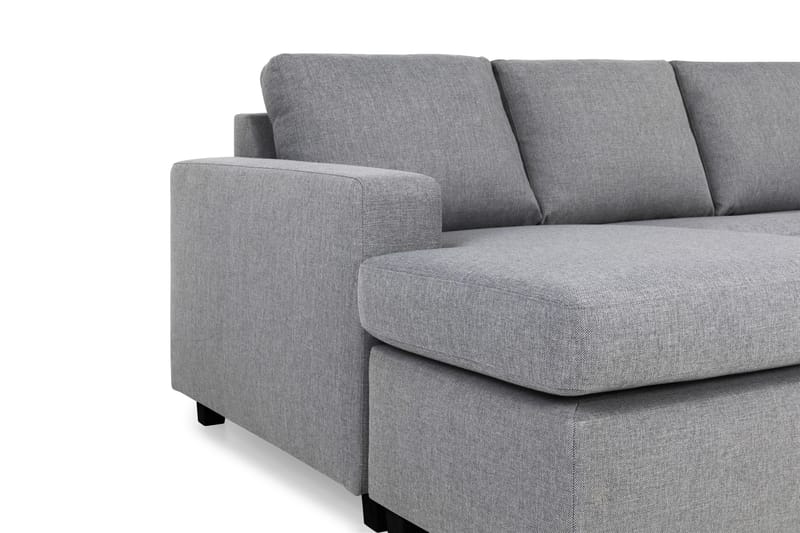 Crazy 7-personers Venstrevendt U-formet XX-Large Hjørnesofa med Divan i Stof - Grå - Møbler - Sofaer - Hjørnesofa - Hjørnesofa med chaiselong