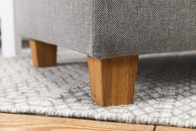 Crazy 7-personers Højrevendt U-formet XX-Large Hjørnesofa med Divan i Stof - Grå - Møbler - Sofaer - Hjørnesofa - Hjørnesofa med chaiselong