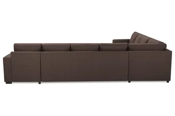 Crazy 7-personers Vendbar U-formet XX-Large Hjørnesofa med Divan i Stof - Brun - Møbler - Sofaer - Hjørnesofa - Hjørnesofa med chaiselong