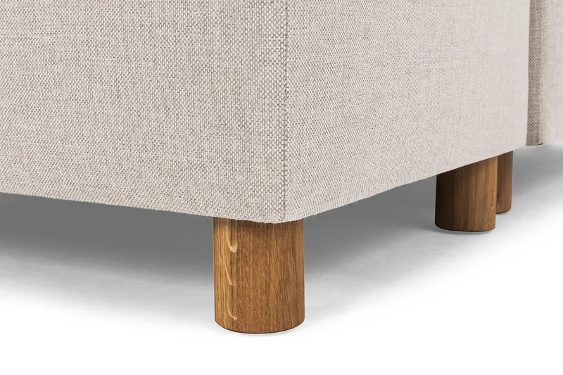 Crazy 7-personers Højrevendt U-formet XX-Large Hjørnesofa med Divan i Stof - Beige - Møbler - Sofaer - Hjørnesofa - Hjørnesofa med chaiselong