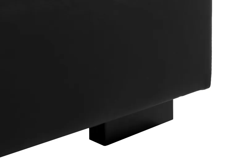 Crazy 7-personers Højrevendt U-formet XX-Large Hjørnesofa med Divan i Kunstlæder - Sort - Møbler - Sofaer - Hjørnesofa - Hjørnesofa med chaiselong