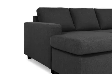 Crazy 7-personers Vendbar U-formet XX-Large Hjørnesofa med Divan i Stof - Antracit - Møbler - Sofaer - Hjørnesofa - Hjørnesofa med chaiselong