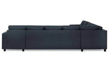 Crazy 7-personers højrevendt U-formet XX-Large hjørnesofa med chaiselong i stof - Mørkeblå - Møbler - Sofaer - Hjørnesofa - Hjørnesofa med chaiselong