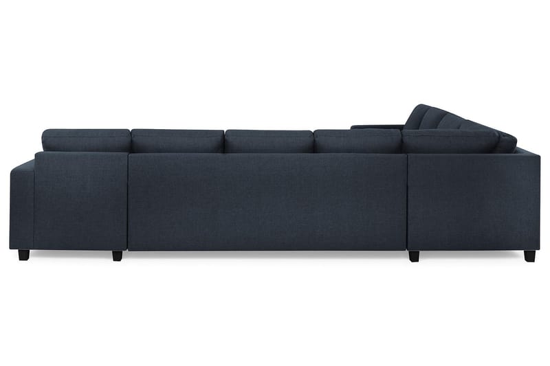 Crazy 7-personers højrevendt U-formet XX-Large hjørnesofa med chaiselong i stof - Mørkeblå - Møbler - Sofaer - Hjørnesofa - Hjørnesofa med chaiselong