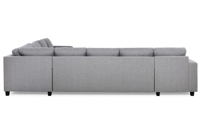 Crazy 7-personers Vendbar L-formet XX-Large Hjørnesofa i Stof - Grå - Møbler - Sofaer - Hjørnesofa