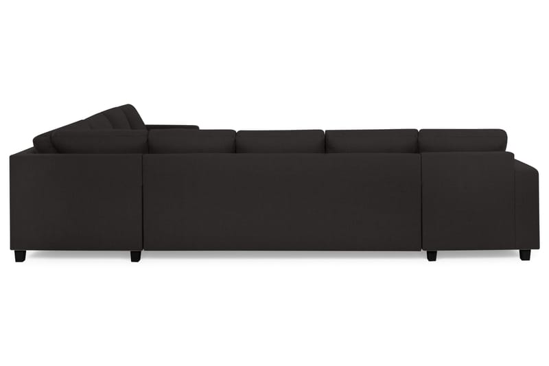 Crazy 7-personers Vendbar U-formet XX-Large Hjørnesofa med Divan i Stof - Mørkegrå / Antracit - Møbler - Sofaer - Hjørnesofa - Hjørnesofa med chaiselong