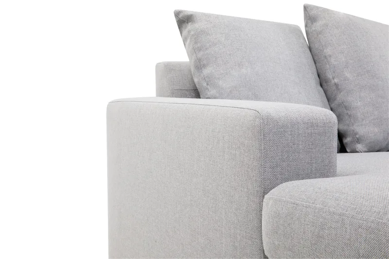 Crazy 7-personers Venstrevendt U-formet XX-Large Hjørnesofa med Divan i Stof - Grå - Møbler - Sofaer - Hjørnesofa - Hjørnesofa med chaiselong