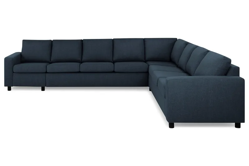 Crazy 7-personers Vendbar L-formet XX-Large Hjørnesofa i Stof - Blå - Møbler - Sofaer - Hjørnesofa