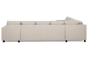 Crazy 7-personers højrevendt U-formet XX-Large hjørnesofa med chaiselong i stof - Beige - Møbler - Sofaer - Hjørnesofa - Hjørnesofa med chaiselong
