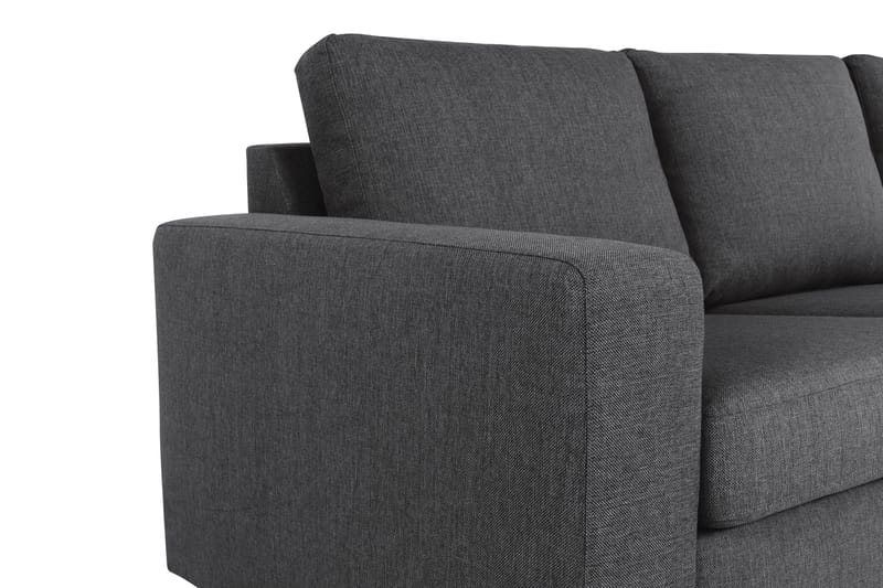 Crazy 7-personers Vendbar L-formet XX-Large Hjørnesofa i Stof - Mørkegrå - Møbler - Sofaer - Hjørnesofa