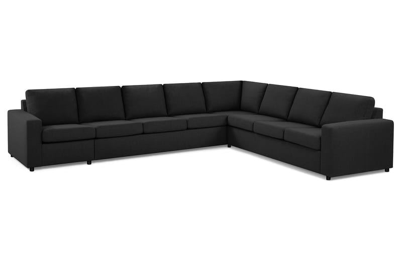 Crazy 7-personers Vendbar L-formet XX-Large Hjørnesofa i Stof - Antracit - Møbler - Sofaer - Hjørnesofa