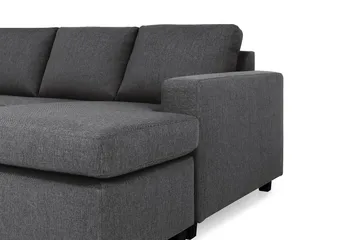Crazy 7-personers Højrevendt U-formet XX-Large Hjørnesofa med Divan i Stof - Mørkegrå - Møbler - Sofaer - Hjørnesofa - Hjørnesofa med chaiselong
