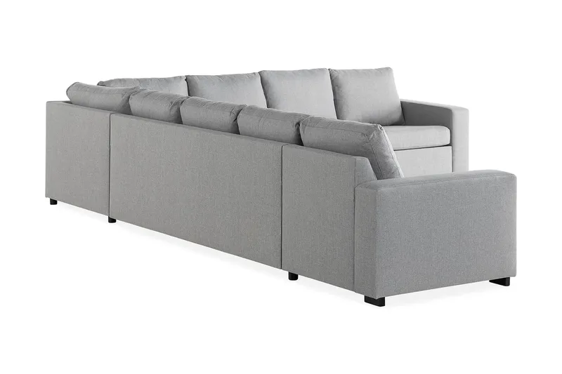 Crazy 7-personers Vendbar L-formet XX-Large Hjørnesofa i Stof - Grå - Møbler - Sofaer - Hjørnesofa