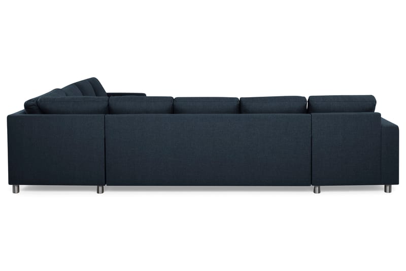 Crazy 7-personers Vendbar L-formet XX-Large Hjørnesofa i Stof - Blå - Møbler - Sofaer - Hjørnesofa