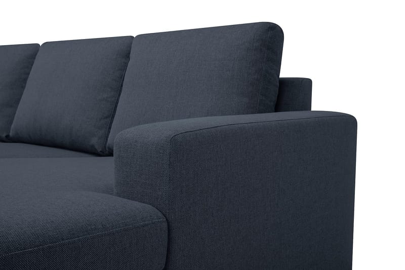 Crazy 7-personers Højrevendt U-formet XX-Large Hjørnesofa med Divan i Stof - Blå - Møbler - Sofaer - Hjørnesofa - Hjørnesofa med chaiselong