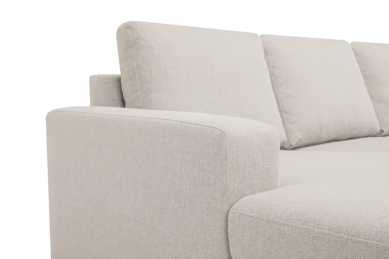 Crazy 7-personers Vendbar U-formet XX-Large Hjørnesofa med Divan i Stof - Beige - Møbler - Sofaer - Hjørnesofa - Hjørnesofa med chaiselong