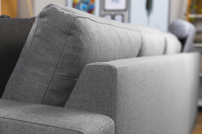 Crazy 7-personers Vendbar L-formet XX-Large Hjørnesofa i Stof - Grå - Møbler - Sofaer - Hjørnesofa