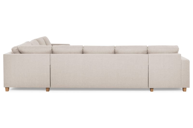 Crazy 7-personers Vendbar L-formet XX-Large Hjørnesofa i Stof - Beige - Møbler - Sofaer - Hjørnesofa