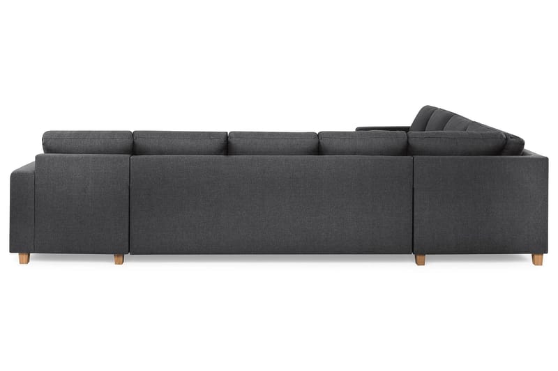 Crazy 7-personers Højrevendt U-formet XX-Large Hjørnesofa med Divan i Stof - Mørkegrå - Møbler - Sofaer - Hjørnesofa - Hjørnesofa med chaiselong