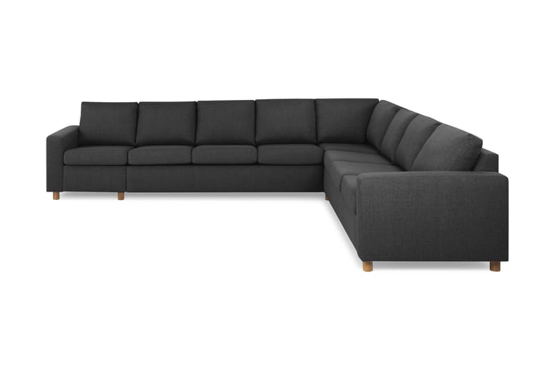 Crazy 7-personers Vendbar L-formet XX-Large Hjørnesofa i Stof - Antracit - Møbler - Sofaer - Hjørnesofa