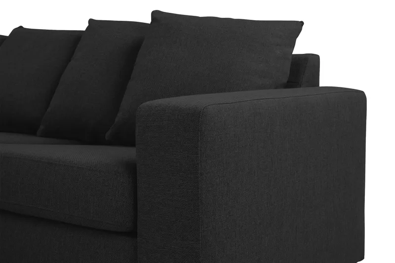 Crazy 7-personers Venstrevendt U-formet XX-Large Hjørnesofa med Divan i Stof - Antracit - Møbler - Sofaer - Hjørnesofa - Hjørnesofa med chaiselong