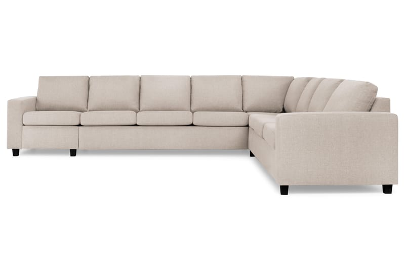 Crazy 7-personers Vendbar L-formet XX-Large Hjørnesofa i Stof - Beige - Møbler - Sofaer - Hjørnesofa