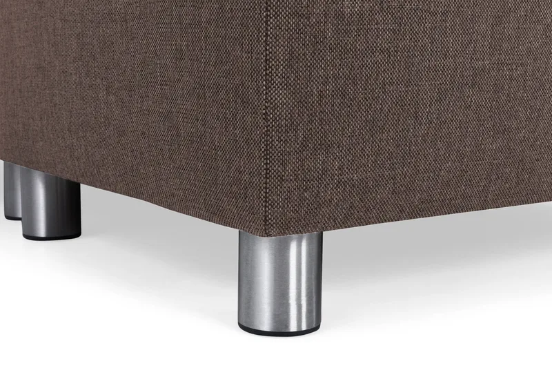 Crazy 7-personers Vendbar L-formet XX-Large Hjørnesofa i Stof - Brun - Møbler - Sofaer - Hjørnesofa