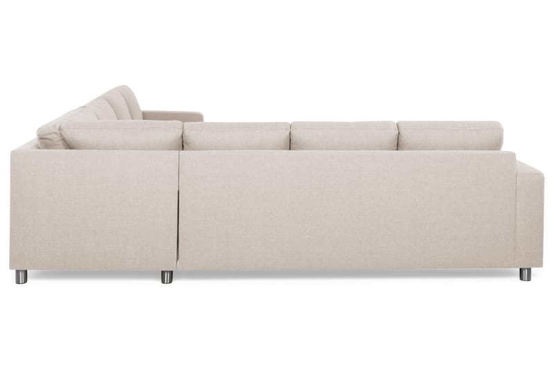 Crazy Hjørnesofa med Chaiselong Stor Venstre - Beige - Møbler - Sofaer - Hjørnesofa