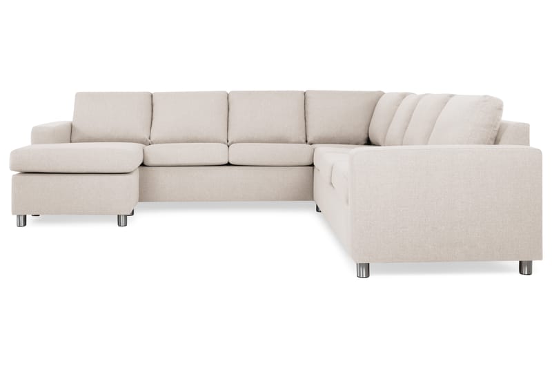 Crazy Hjørnesofa med Chaiselong Stor Venstre - Beige - Møbler - Sofaer - Hjørnesofa
