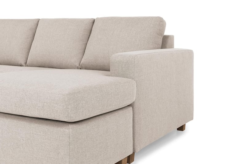 Crazy Hjørnesofa XXL med Chaiselong Højre - Beige - Hjørnesofa med chaiselong - Hjørnesofa