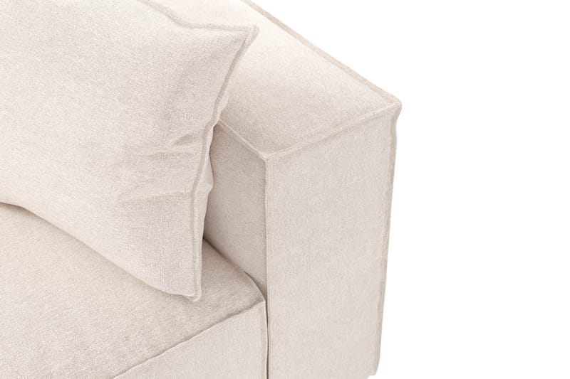 Cubo 5-personers L-formet Dyb Modulhjørnesofa i Stof - Beige - Møbler - Sofaer - Hjørnesofa