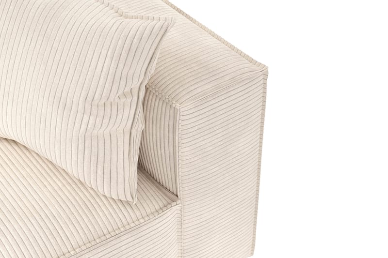 Cubo 5-personers L-formet Dyb Modulhjørnesofa i Manchester - Beige - Møbler - Sofaer - Hjørnesofa