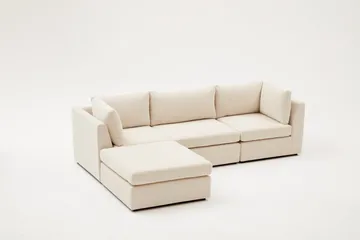 Deliones Hjørnesofa 3-pers - Beige - Møbler - Sofaer - Sofa med chaiselong - 4 personers sofa med chaiselong