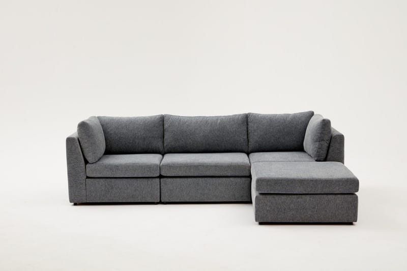 Deliones Hjørnesofa 3-pers - Lysebrun - Møbler - Sofaer - Sofa med chaiselong - 4 personers sofa med chaiselong
