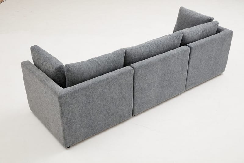 Deliones Hjørnesofa 3-pers - Lysebrun - Møbler - Sofaer - Hjørnesofa