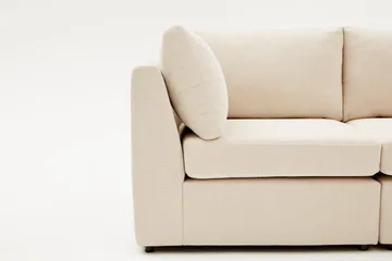 Deliones Hjørnesofa 3-pers - Beige - Møbler - Sofaer - Sofa med chaiselong - 4 personers sofa med chaiselong