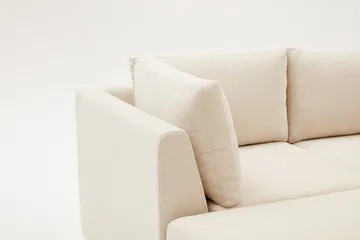 Deliones Hjørnesofa 3-pers - Beige - Møbler - Sofaer - Sofa med chaiselong - 4 personers sofa med chaiselong