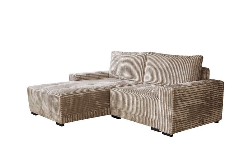 Denegal 3-personers Hjørnesofa - Beige - Hjørnesofa