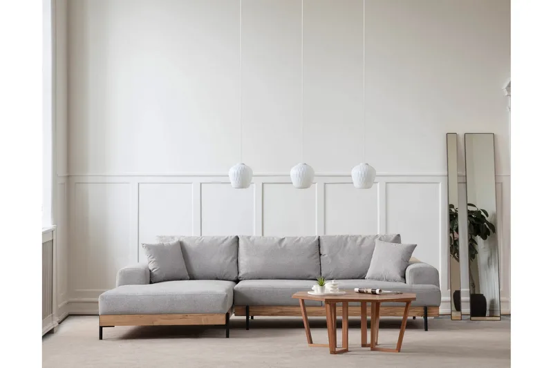 Eti Hjørnesofa 3-pers, Grå