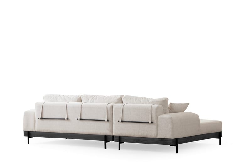 Eti Hjørnesofa 3-pers - Hvid - Møbler - Sofaer - Sofa med chaiselong - 4 personers sofa med chaiselong
