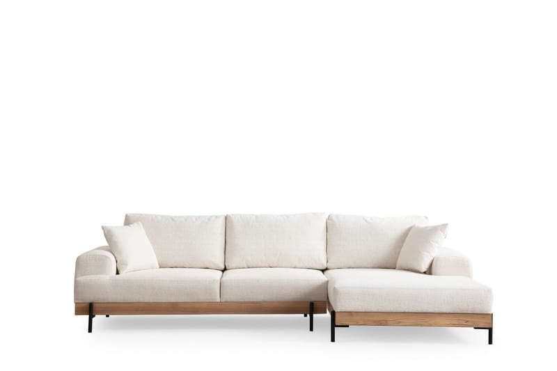Eti Hjørnesofa 3-pers - Hvid - Møbler - Sofaer - Hjørnesofa