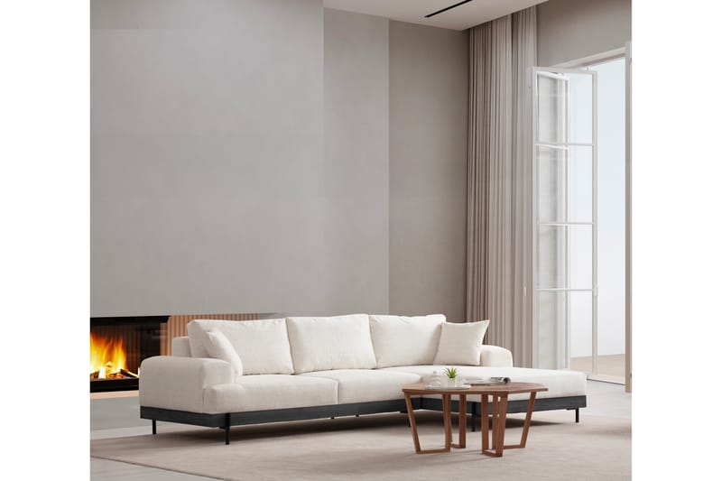 Eti Hjørnesofa 3-pers - Hvid - Møbler - Sofaer - Hjørnesofa
