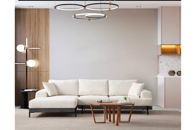 Eti Hjørnesofa 3-pers - Hvid - Møbler - Sofaer - Hjørnesofa